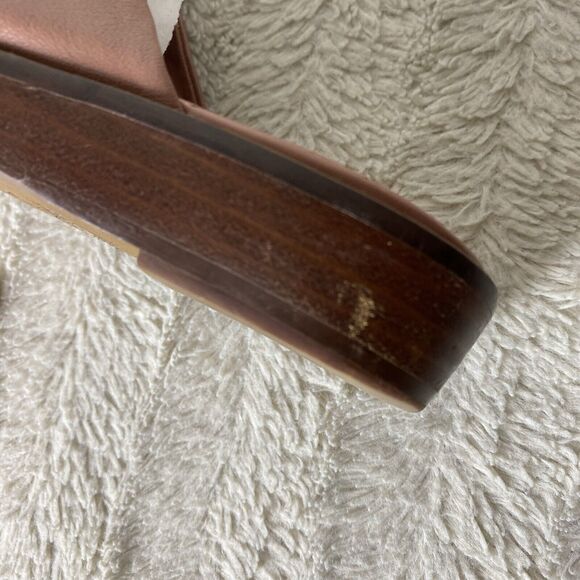 Kelsi Dagger Brooklyn Mules Slip On Pointed Toe Mauve Pink Tie Detail Womens 7 - Picture 13 of 14